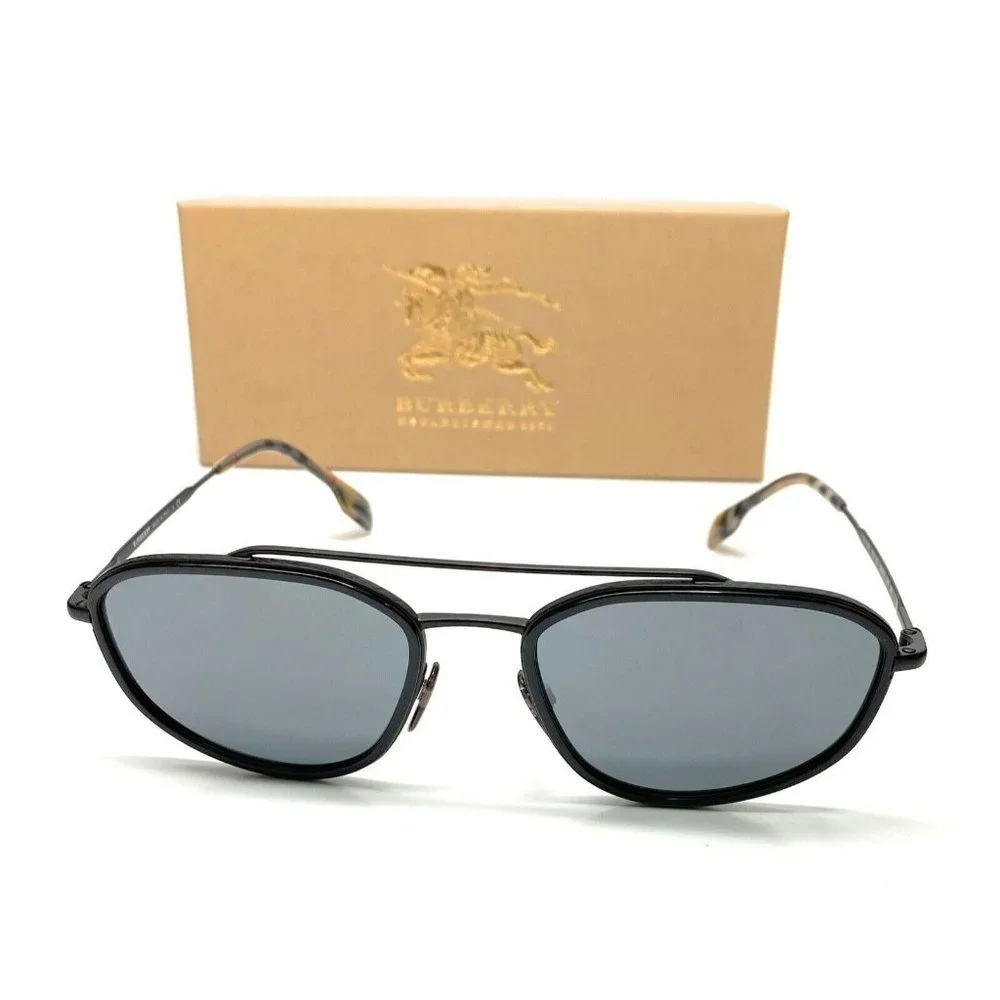 Burberry Matte Black Mens Sunglasses